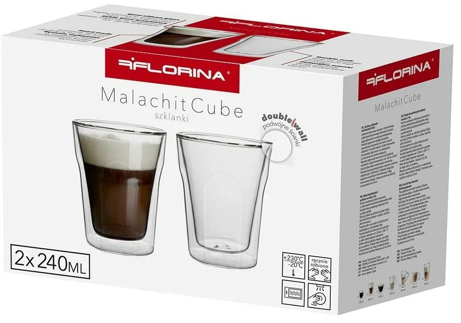 Florina 2-dielna sada hrnčekov Malachit, 240 ml