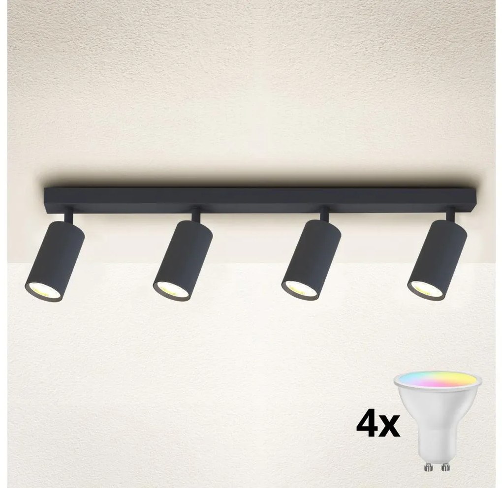 Brilagi - LED stmievateľné bodové svietidlo SELE 4xGU10/6,5W/230V antracit