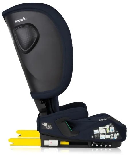 Lionelo - Skladacia autosedačka NELLY i-Size 76-150 cm tmavomodrá