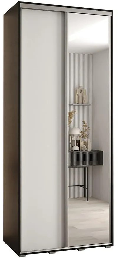 Skriňa 45 Canaris 3 120 čierna/biela/silver