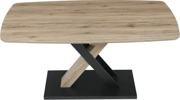 Jedálenský stôl HT-W1570 dub San Remo / čierny