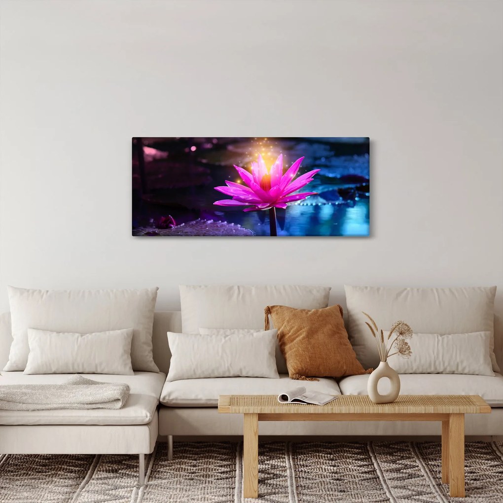 Obraz lekna na vode (120x50 cm)