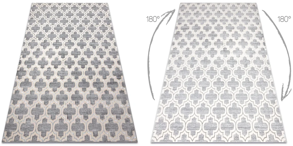 Koberec CORE W6764 Trellis, šedo / krémový