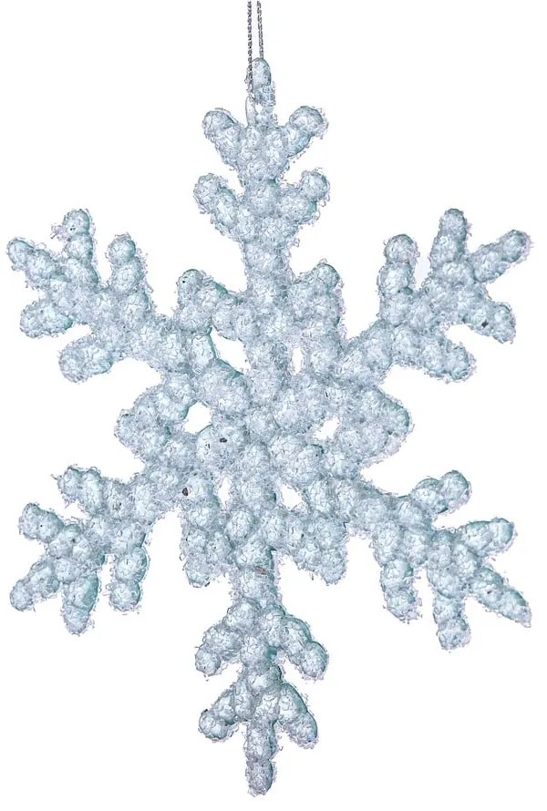 Sklenená vianočná ozdoba ø 6 cm Snowflake – Dakls