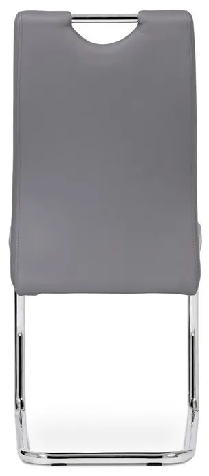Autronic BONTEC Jedálenská stolička, šedá, ekokoža, DCL-418 GREY Farba: Šedá