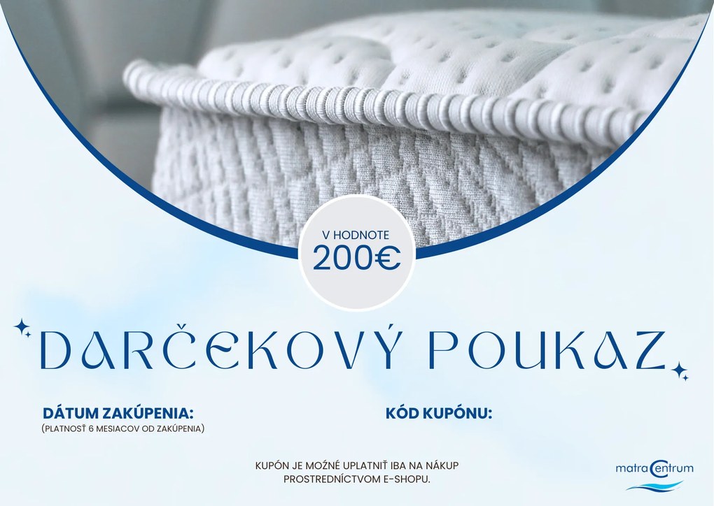 Darčekový poukaz v hodnote 200 €