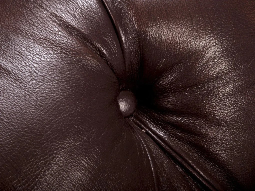 furniture-nabytek.cz - Pohovka Chesterfield Hereford 2-místná z pravé kůže, hnědá