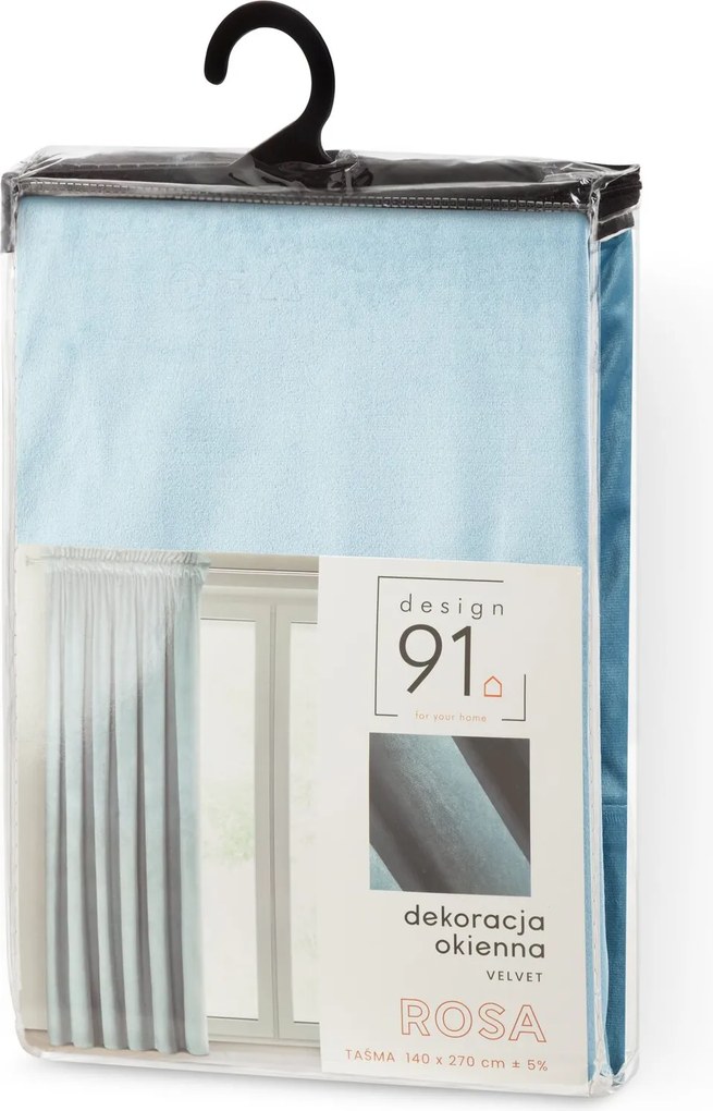 ZATEMŇOVACÍ ZÁVES NA PÁSKE ROSA 135X300 CM MODRÁ