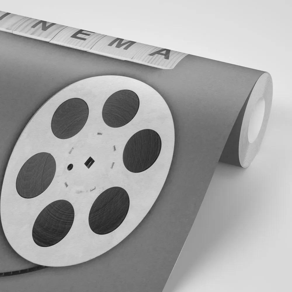Samolepiaca tapeta filmová čiernobiela páska - 375x250