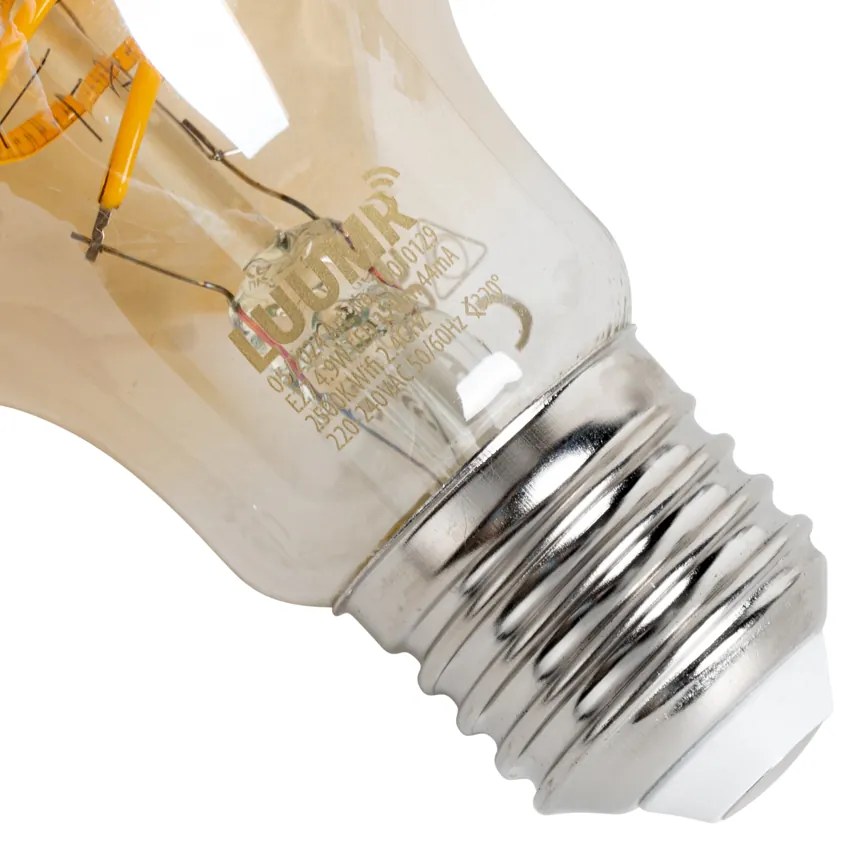 Sada 5 ks Inteligentné stmievateľné LED žiarovky E27 A60 Jantárová 4,9 W 320 lm 2500 K