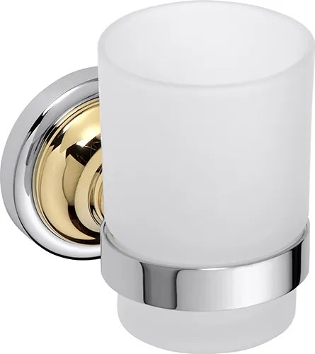 Bemeta Design RETRO gold-chrom: Držiak kefiek, sklo - 144210018