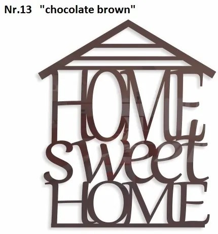 Home sweet home dekoračný nápis na stenu čierna