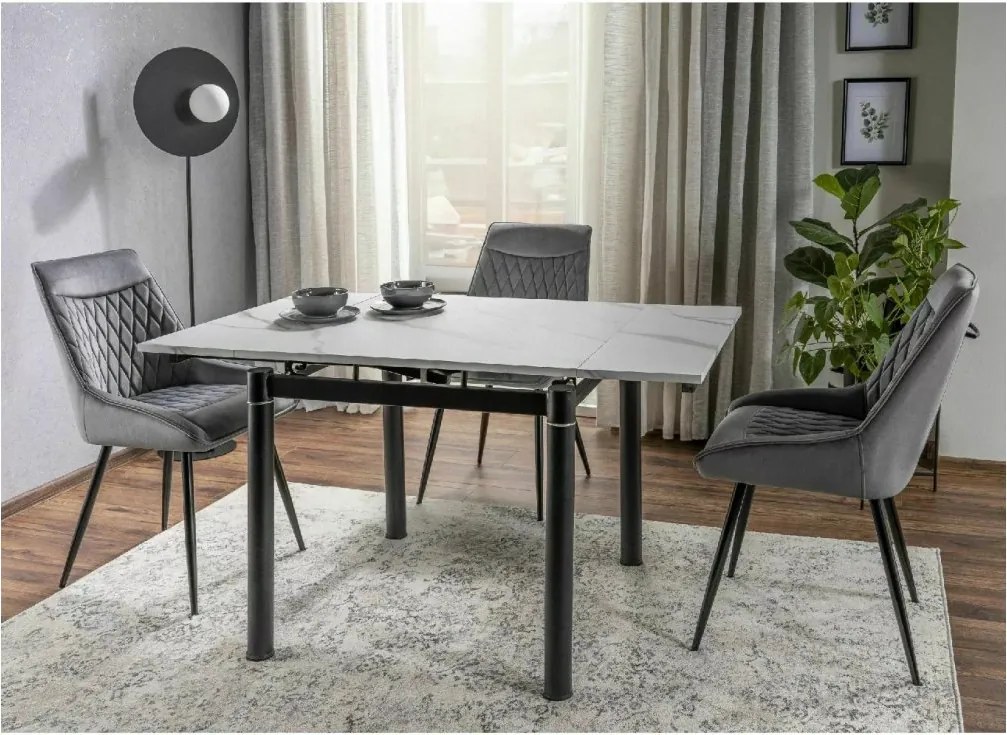 SI Stolička Agat Velvet sivý