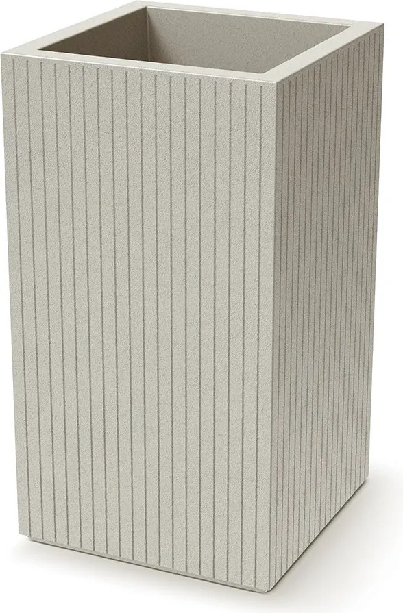 Kvetináč Coros Square High 40 cm pieskový