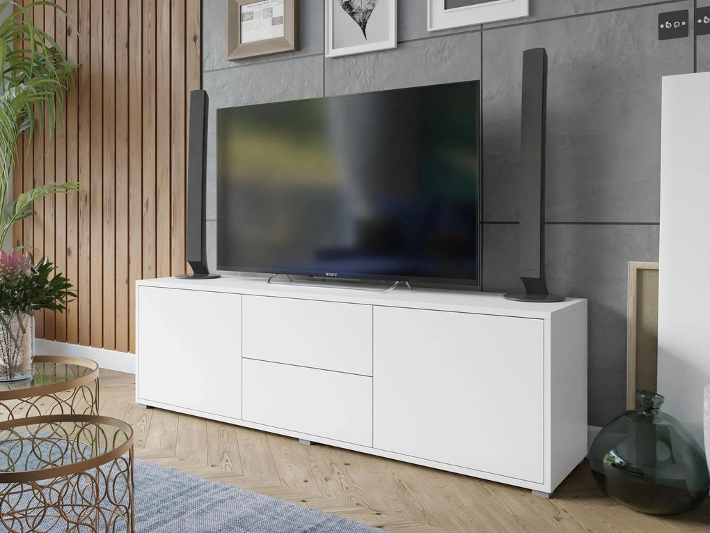TV skrinka Alkyra 2D2SZ AK09 (biela). Vlastná spoľahlivá doprava až k Vám domov. 1060603