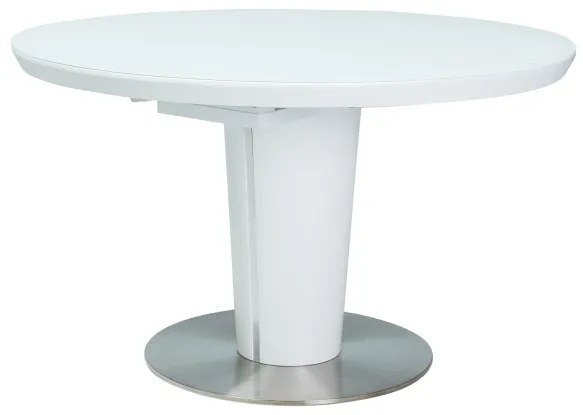 Rozkladací jedálenský stôl 120-160 cm Oris (biela) (pre 4 až 6 osôb). Vlastná spoľahlivá doprava až k Vám domov. 1050666