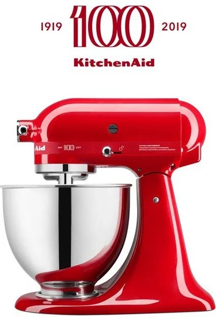 Kuchynský robot KitchenAid Artisan Queen of Hearts KSM180, vášnivá červená