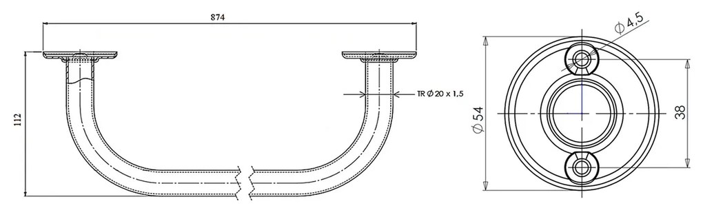 AQUALINE 8013 sušiak-držiak uterákov 80 cm, biela