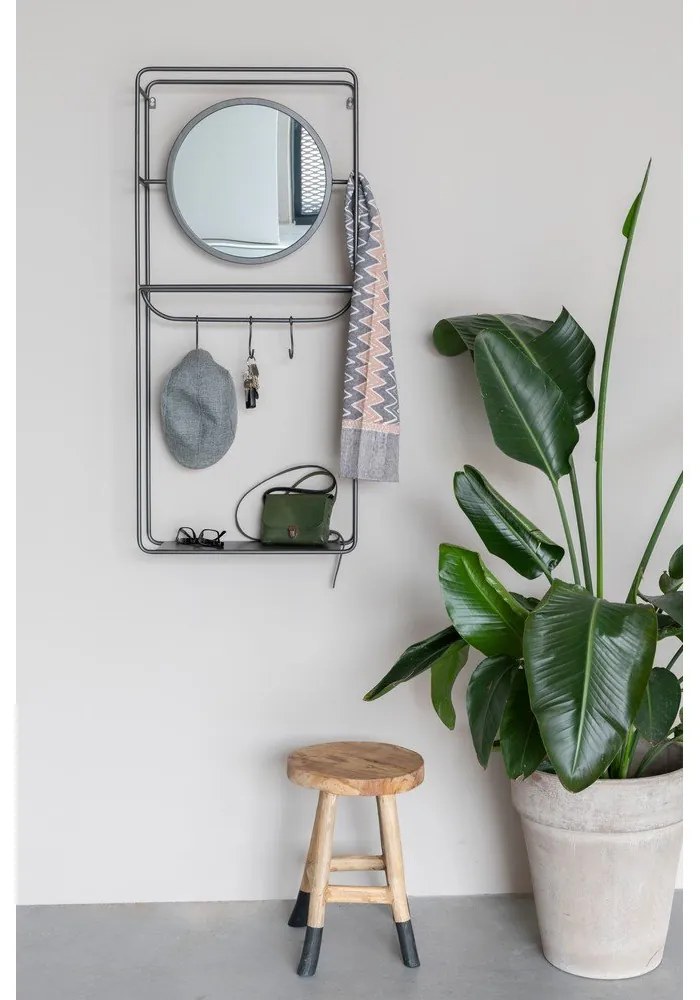 Čierna oceľová predsieňová zostava Duco – White Label