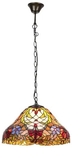 Luster do obývačky Tiffany štýl Rabalux 8086 kolekcia Mirella Ø41