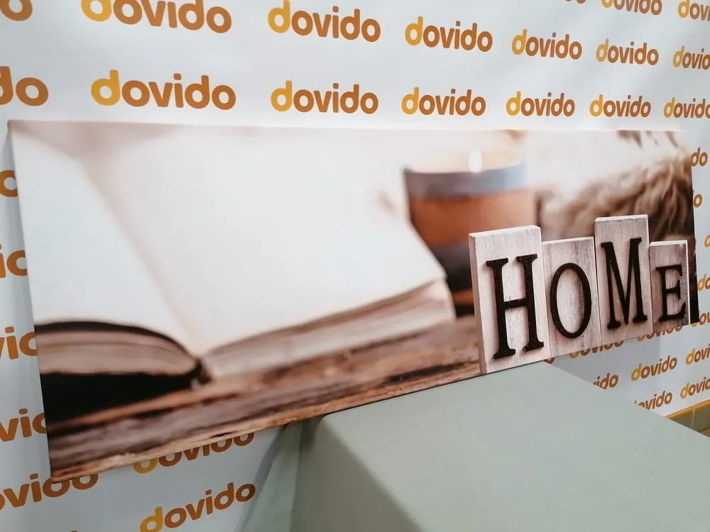 Obraz drevené písmenká s nápisom Home