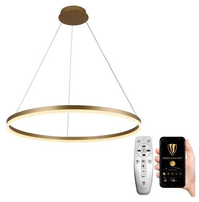 NEDES LED Stmievateľný luster na lanku LED/55W/230V 3000-6500K + diaľkové ovládanie ND3441