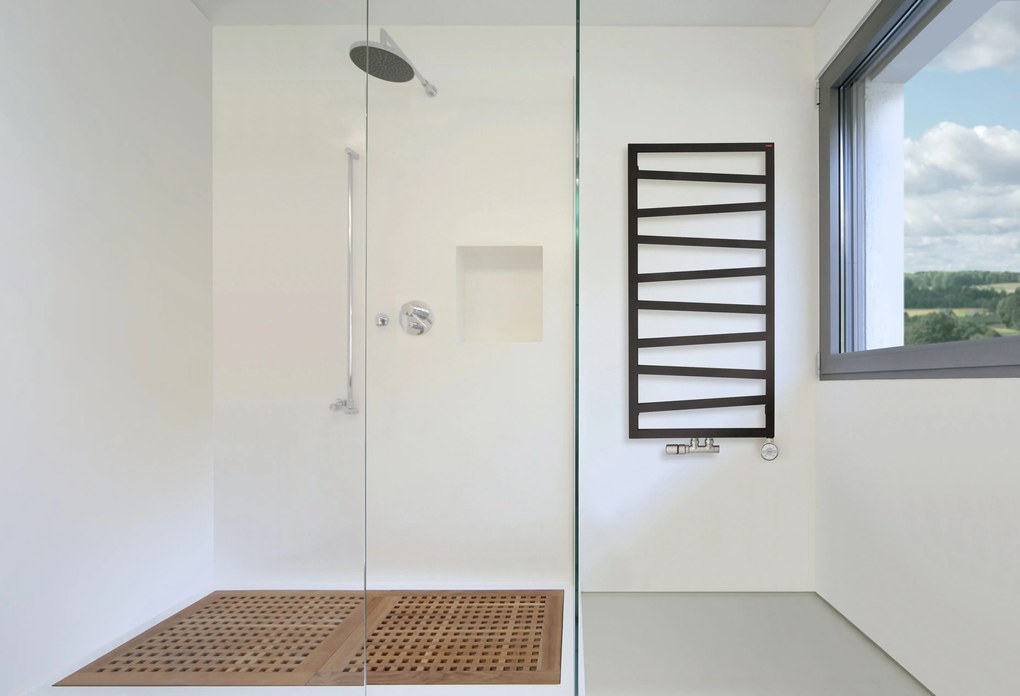 Terma Zigzag 1070x500 kombinovaný radiátor Metallic Black Z8