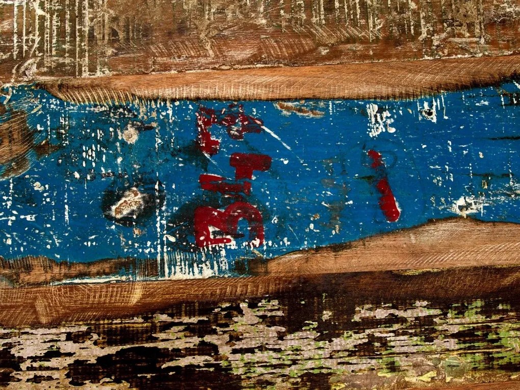 furniture-nabytek.cz - Masívna kúpeľňová vysoká komoda Blue Lagoon z mangového dreva, lakovaná, farebná – 50×45×135 cm