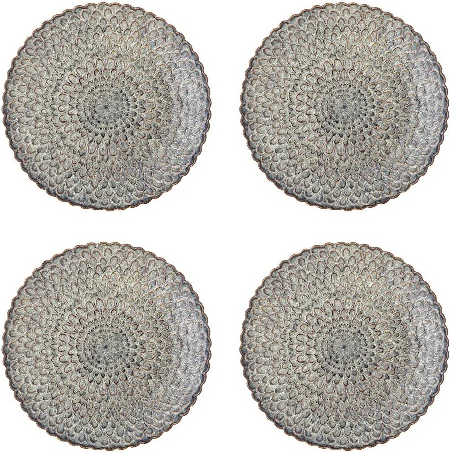 Sivé kameninové taniere v súprave 4 ks ø 26,5 cm Katrina – Bloomingville