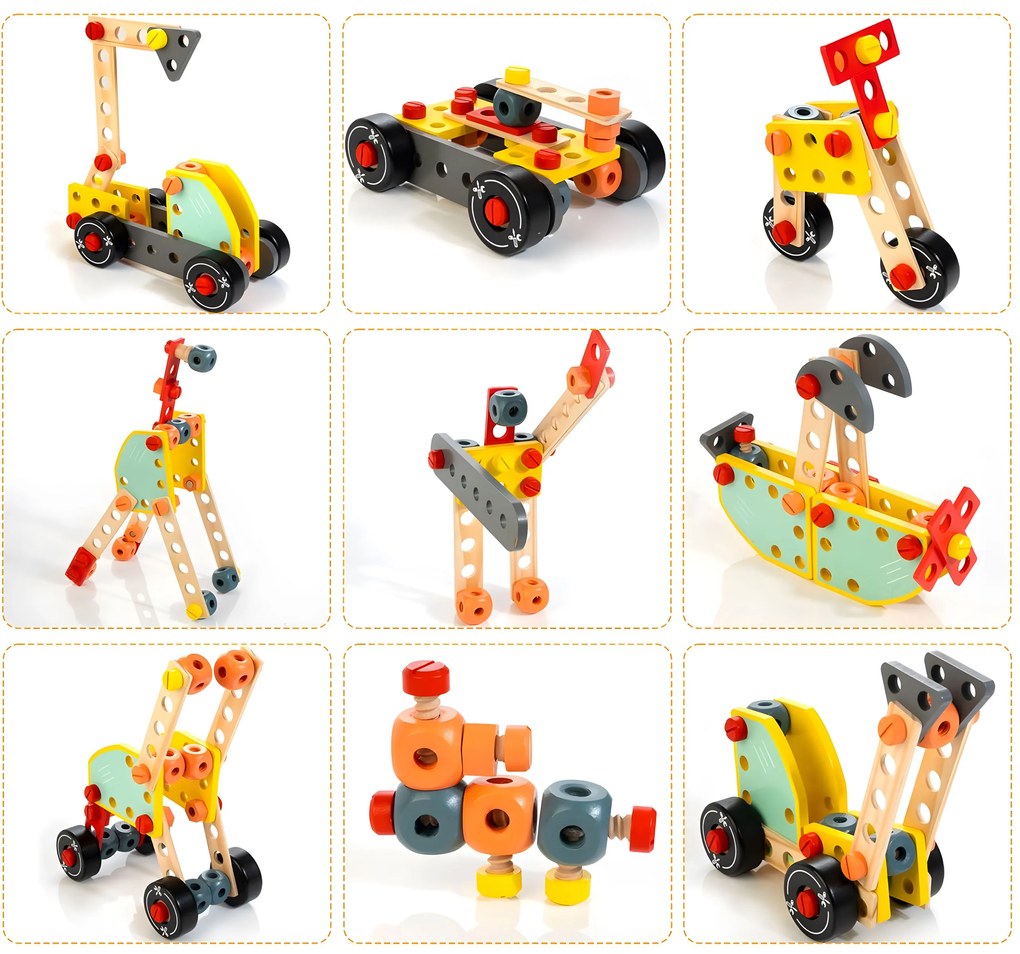 Drevený stôl na náradie pre deti, ECOTOYS