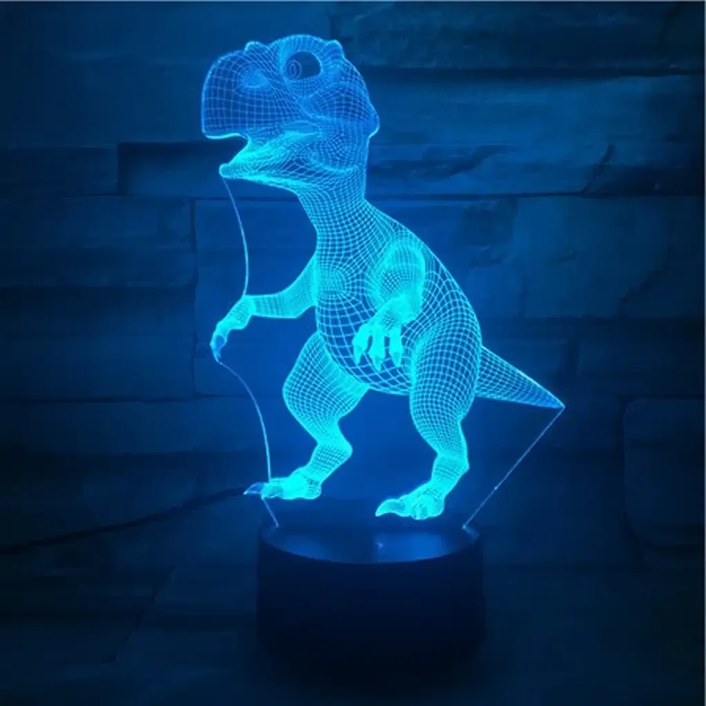 3Dmix 3DL-CRK046 – 3D LED nočná lampa - Dinosaurus (mláďa) (Crack základňa)