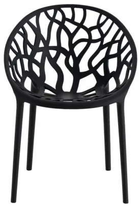 TREE DESIGN stolička Čierna