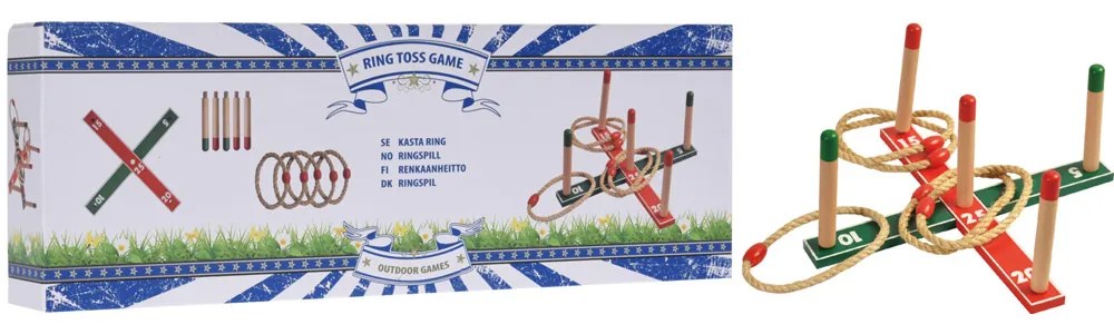 Home Elements Drevená hra - hádzanie krúžkov