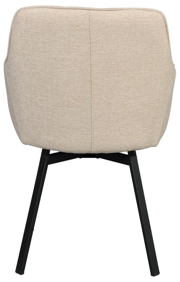Béžové čalúnené jedálenské kreslá v súprave 2 ks Alison – Rowico