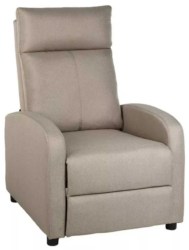 LuxuryForm DESIGN Televízne kreslo RUFO s polohovaním - béžové