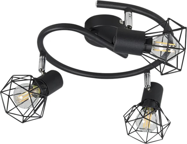 Inteligentný reflektor čierny otočný a sklopný vrátane 3 wifi p45 - Mosh