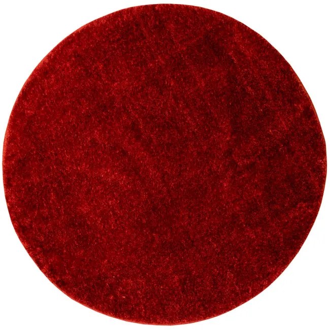 Kúpeľňový koberček Malmo červený, kruh