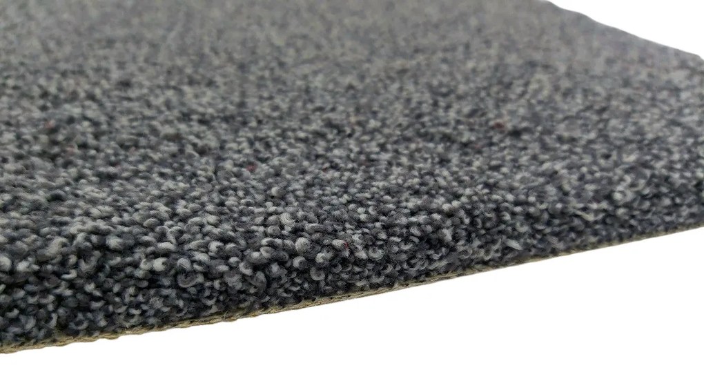 Lano, Koberec metráž Supersoft 850 tm. šedý, šíře 4m, šedá, ab (mriežka), kancelária