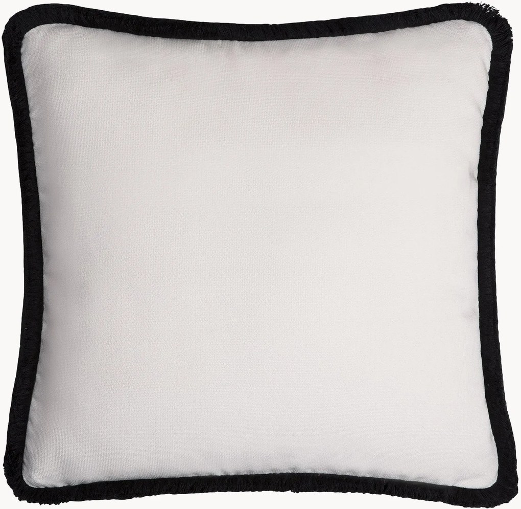 Ručne vyrobený zamatový vankúš so strapcami Happy Pillow