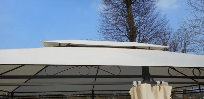 Záhradný Altánok Pavilón TOPAS 4x3m béžová
