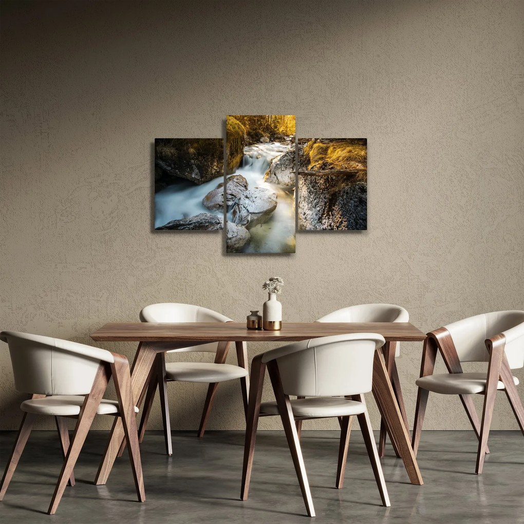 Obraz - Lesný potok (90x60 cm)