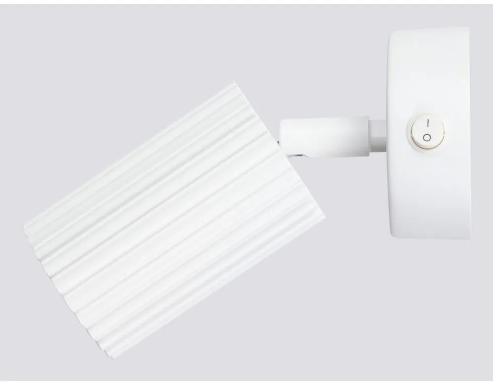 Biele bodové svietidlo 8x16 cm Gleam – Sollux