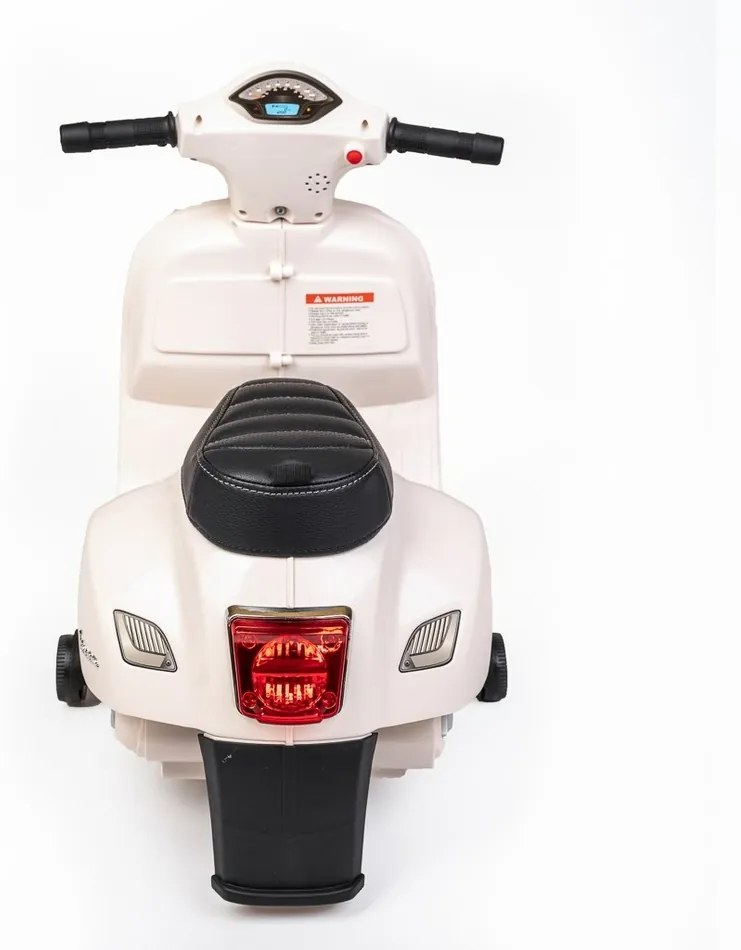 Baby Mix Detská elektrická motorka Vespa, biela