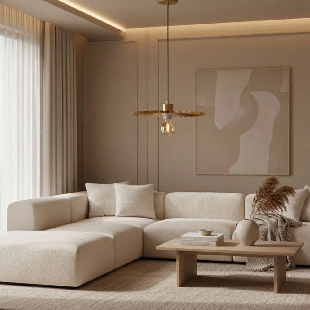 Toolight Toolight, stropné svietidlo 1xE27 APP1354-1CP, mosadzná, OSW-05654