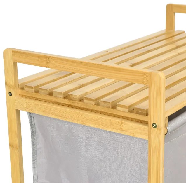 Kôš na bielizeň HANOI DUO COLOR sivý