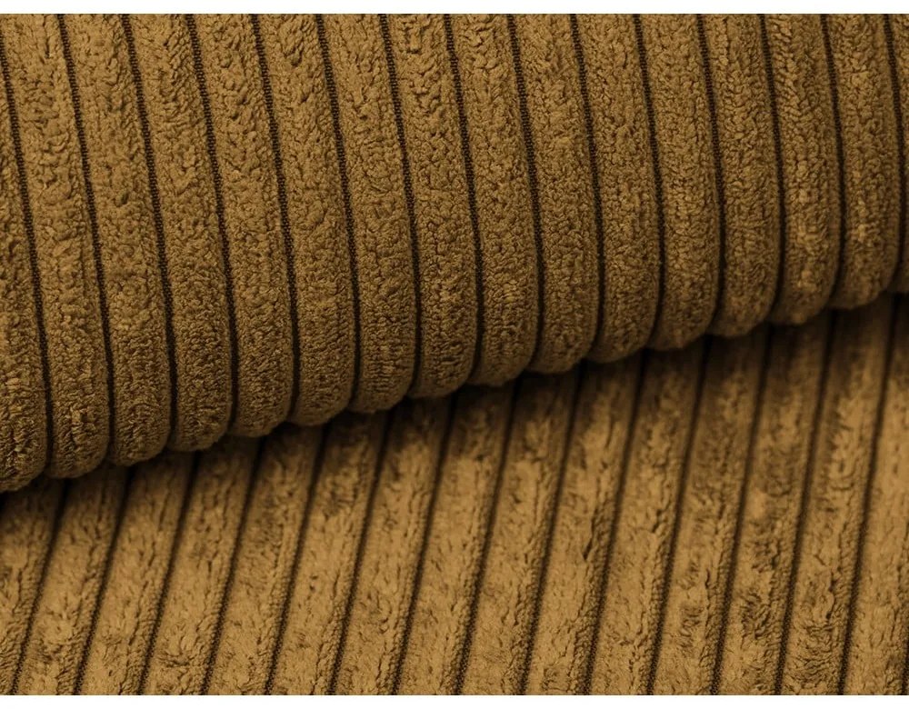 Menčestrová rozkladacia pohovka v horčicovej farbe 195 cm Nona – Makamii