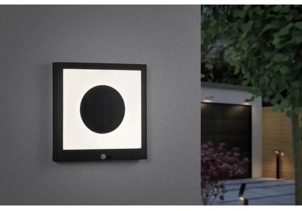 Paulmann 94263 - LED/1,2W IP44 Solárne nástenné svietidlo so senzorom TAIJA 3,7V