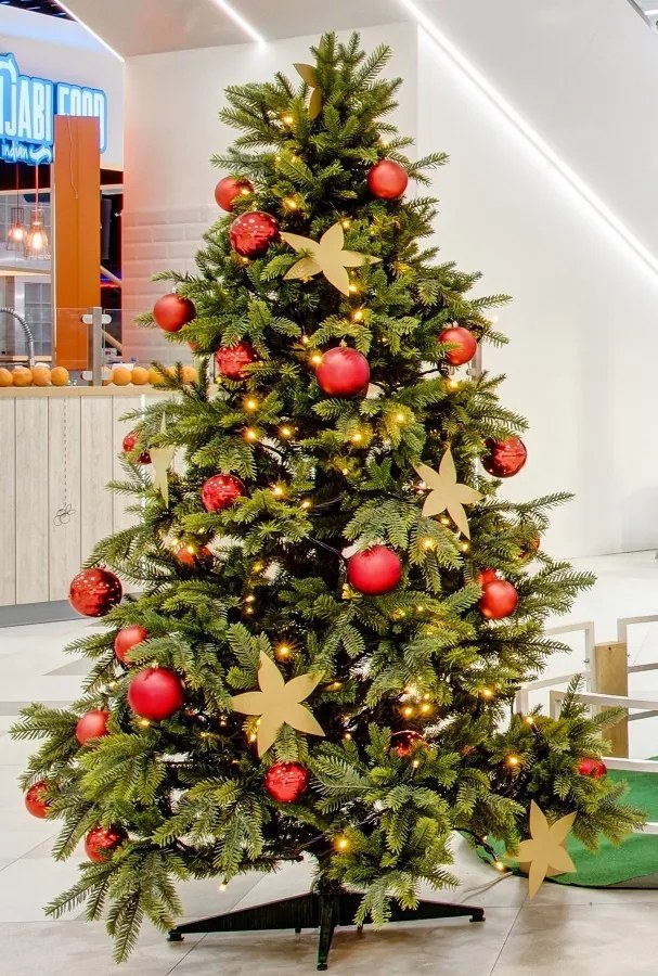 DECOLED 2D Kovová badyánová hvězda zlatá pr. 10 cm