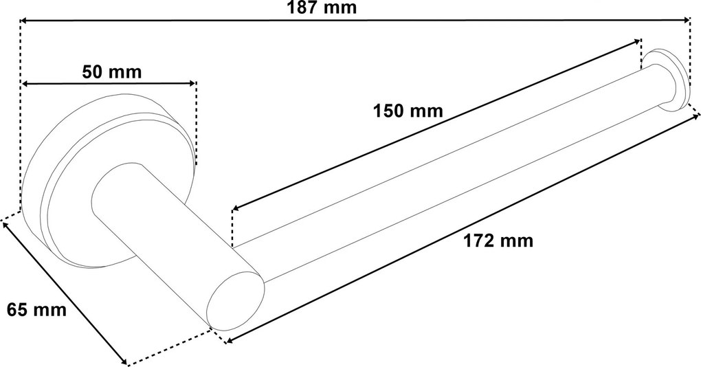 Zlatý držiak na toaletný papier VOST