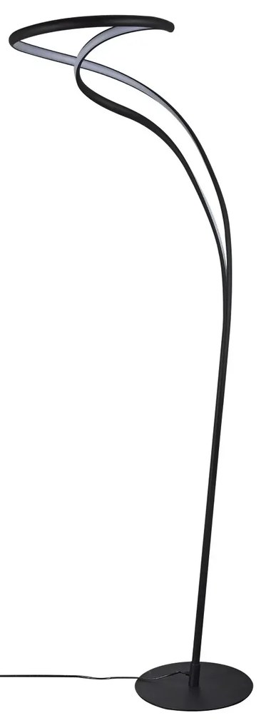 Dizajnová stmievateľná slojaca lampa Twist čierna